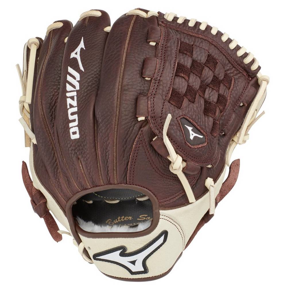 Guantes Mizuno Beisbol Franchise Series Infield 11" Para Hombre Cafes/Plateados 1957682-UY
